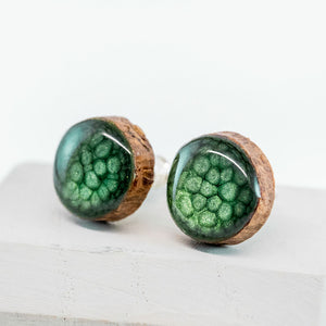 KVIST träörhänge grön